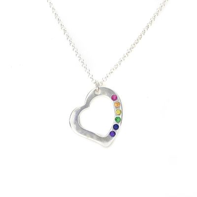 Collar Arcoíris Guía de Amor [Plata de Ley]