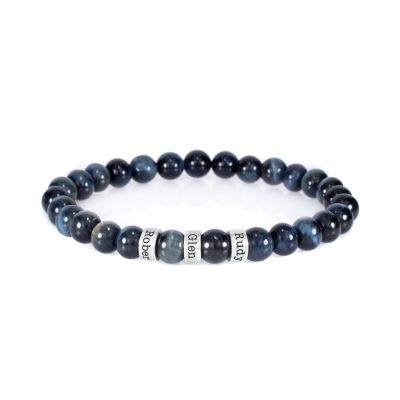 Bracelet Œil d'Aigle avec Noms - Argent 925