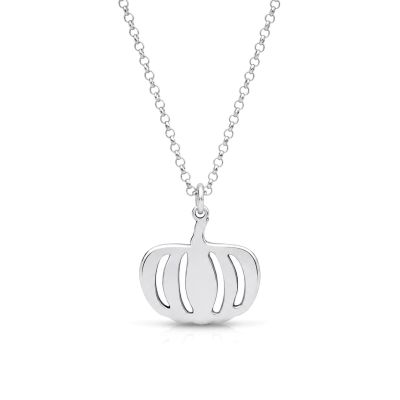 Collier Pendentif Citrouille Magique de l'Automne [Argent 925]