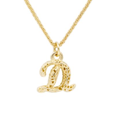 Collana Radici della Famiglia con le Iniziali [Oro Vermeil 18kt]