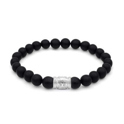 Bracelet Arbre Familial Onyx Noir pour Homme