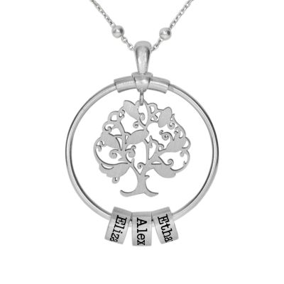 Collana Albero di Famiglia con Nome [Argento 925]