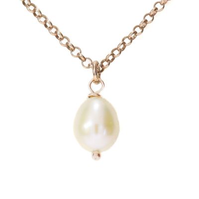 Collier Perle [Plaqué Or Rose 18ct]