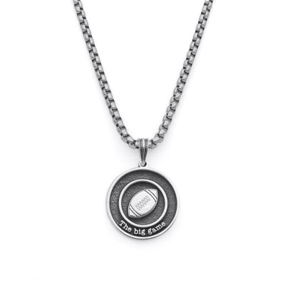 Big Game Personalized Necklace - Sterling Silver