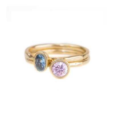 Rings of Love Hammered [18K Gold Plated]