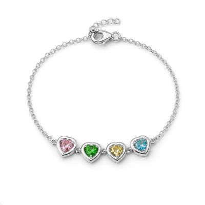Ties of Love Birthstone Bracelet [Silver]