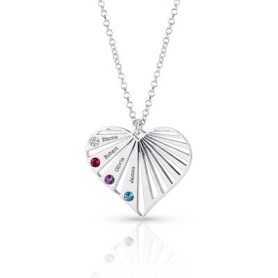 Ties of Heart Birthstone Necklace