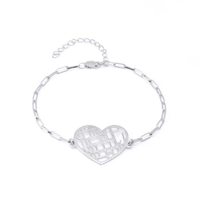 Herz Karten Armband [Sterlingsilber]
