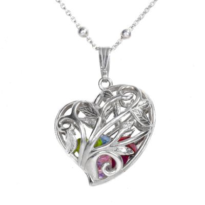 Collier Arbre d'Amour avec Pierres de Naissance [Argent 925] 