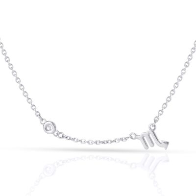 Helenas Diamant Sternzeichen Kette  [Sterlingsilber]