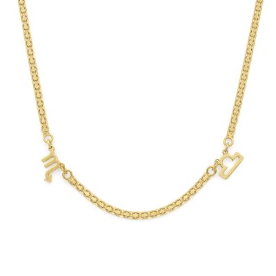 Helena Zodiac Milanese Chain Necklace [18K Gold Plated]