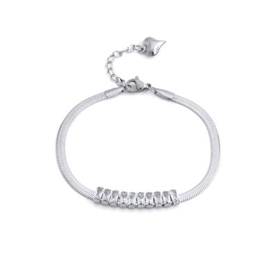 Crystal Harmony Herringbone Bracelet