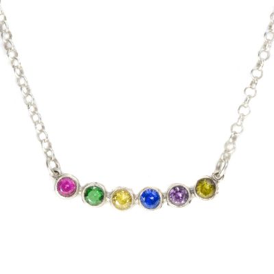 Collar de Piedras de Nacimiento Alegrías de la Vida [Plata de ley]