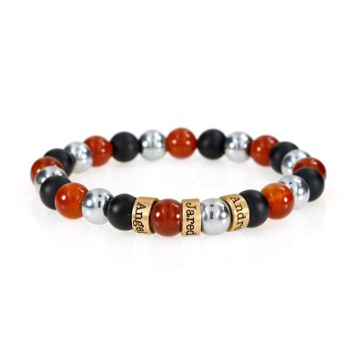 Synergie de Velour Bracelet Prénom [Plaqué Or 18ct]
