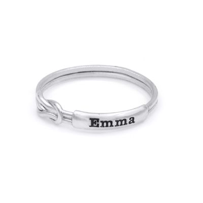 Herzensbindungen Ring mit Gravur [Sterlingsilber]