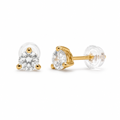 Lab Diamond Earrings [14 Karat Gold]