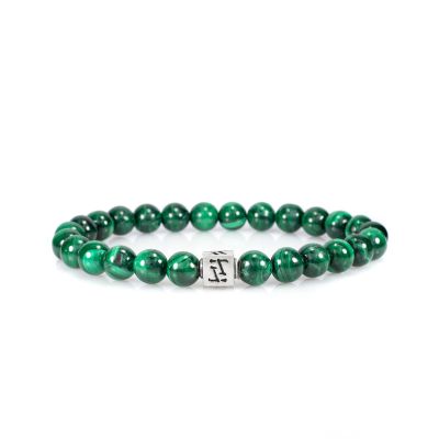 Bracelet Malachite Classique pour Femme [Argent 925]