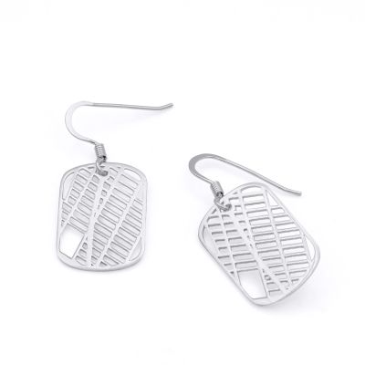 Kaart Oorbellen [Sterling Zilver]