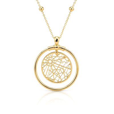 Mother's Love Map Necklace [18K Gold Vermeil]