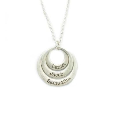 Mondschein Kreis Halskette [Sterlingsilber]