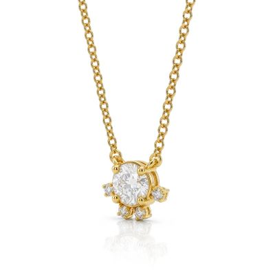 Mother’s Star Necklace with Moissanite [18K Gold Vermeil]