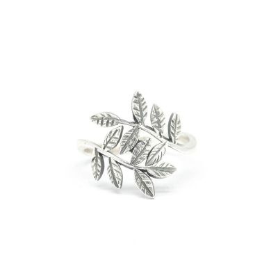 Bague de Promesse Branche d'Olivier [Argent 925]