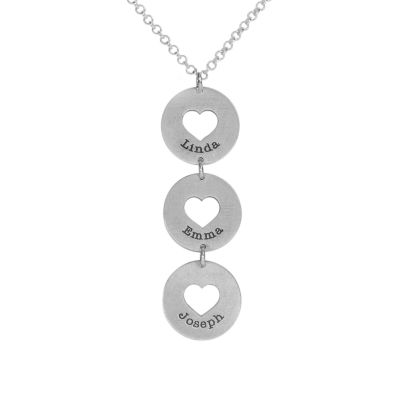 Collana Cuori Aperti con Nome [Argento 925]