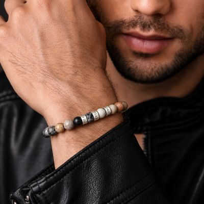 Picasso Jasper Men Name Bracelet