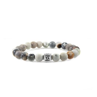 Signatur Armband aus Picasso Jaspis für Damen [Sterlingsilber]