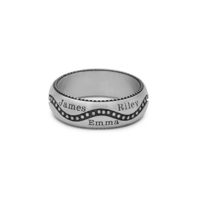 Anillo Personalizado Camino Recorrido [Plata de Ley]