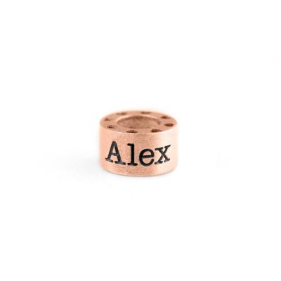 Perle de Nom Supplémentaire Pour les Colliers Liens du Cœur [Plaqué Or Rose 18ct]