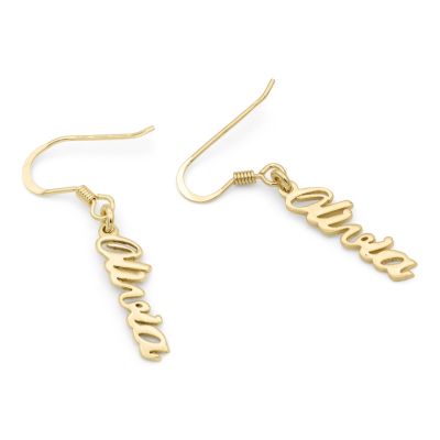 Talisa Signature Name Earrings [18K Gold Plated]