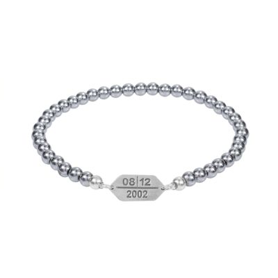 Clear Mark Hematite Memories Bracelet [Sterling Silver]