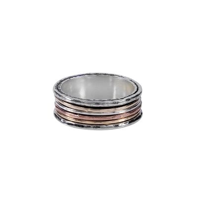 Anello Ritmo dell'Amore con Spinner [Placcato Oro Rosa 18kt]