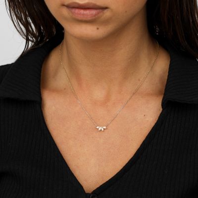Sparkling Ripple Necklace [18K Gold Vermeil]