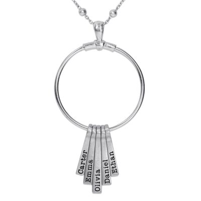 Collier Rayons de Lumière avec Noms [Argent 925]