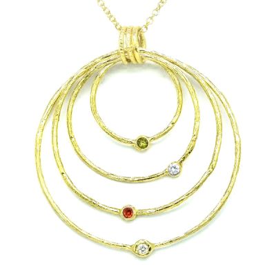 Sphären der Liebe Halskette [583er Gold]