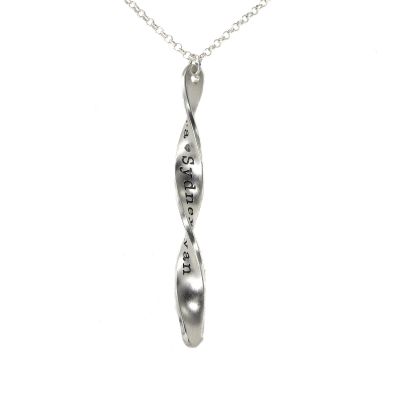 Spirale Kette mit Gravur [Sterlingsilber]
