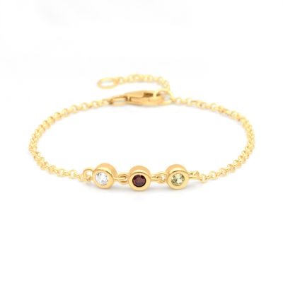 Enchanted Stars Birthstone Bracelet [18K Gold Plated]