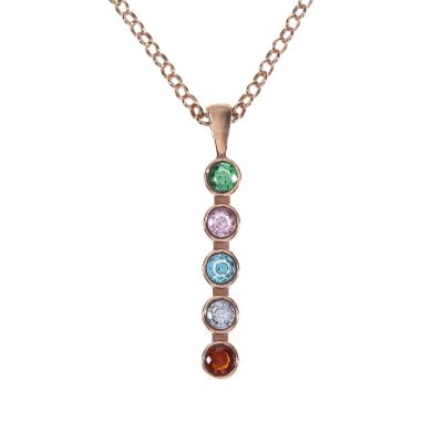 Collana Stelle di Talisa Verticale [Placcata Oro Rosa 18kt]