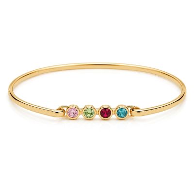 Talisa Stars Birthstone Cuff [18K Gold Plated]