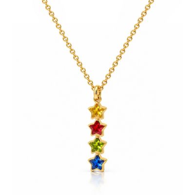 Talisa Starlight Birthstone Necklace [18K Gold Vermeil]