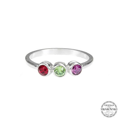 Anello Stelle di Talisa con Pietra di Nascita [Argento 925]
