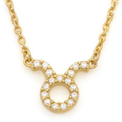 Taurus Necklace - Zodiac Sign Necklace [18K Gold Vermeil]