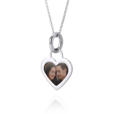 Ties of Heart Photo Necklace [Sterling Silver]