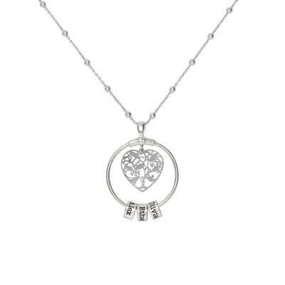 Charms of My Heart Name Necklace [Sterling Silver]