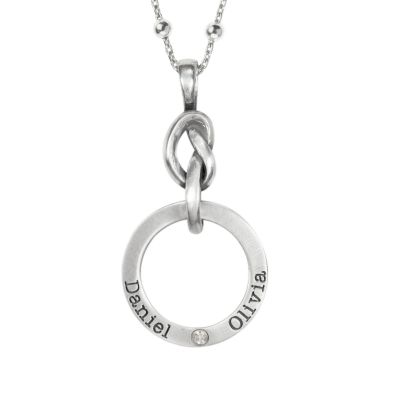 Bindungen der Liebe Namenskette [Sterlingsilber]