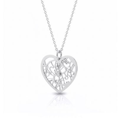 Ties of Heart Delicate Map Necklace