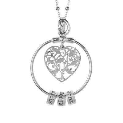Collana Speciale Nodi del mio Cuore con Nome [Argento 925]