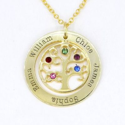 Collier Arbre de Vie [Plaqué Or 18ct]